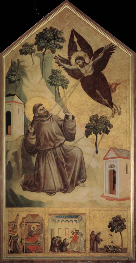 Assisi Saint - Francois accept the stigma